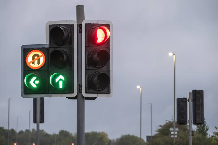 traffic lights in Leicester