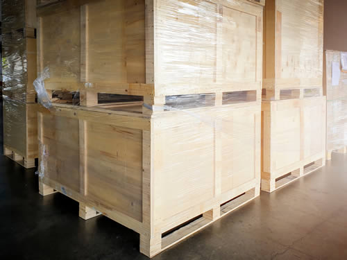 export crate in removals warehouse