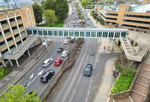 busy city centre roads in Peterborough